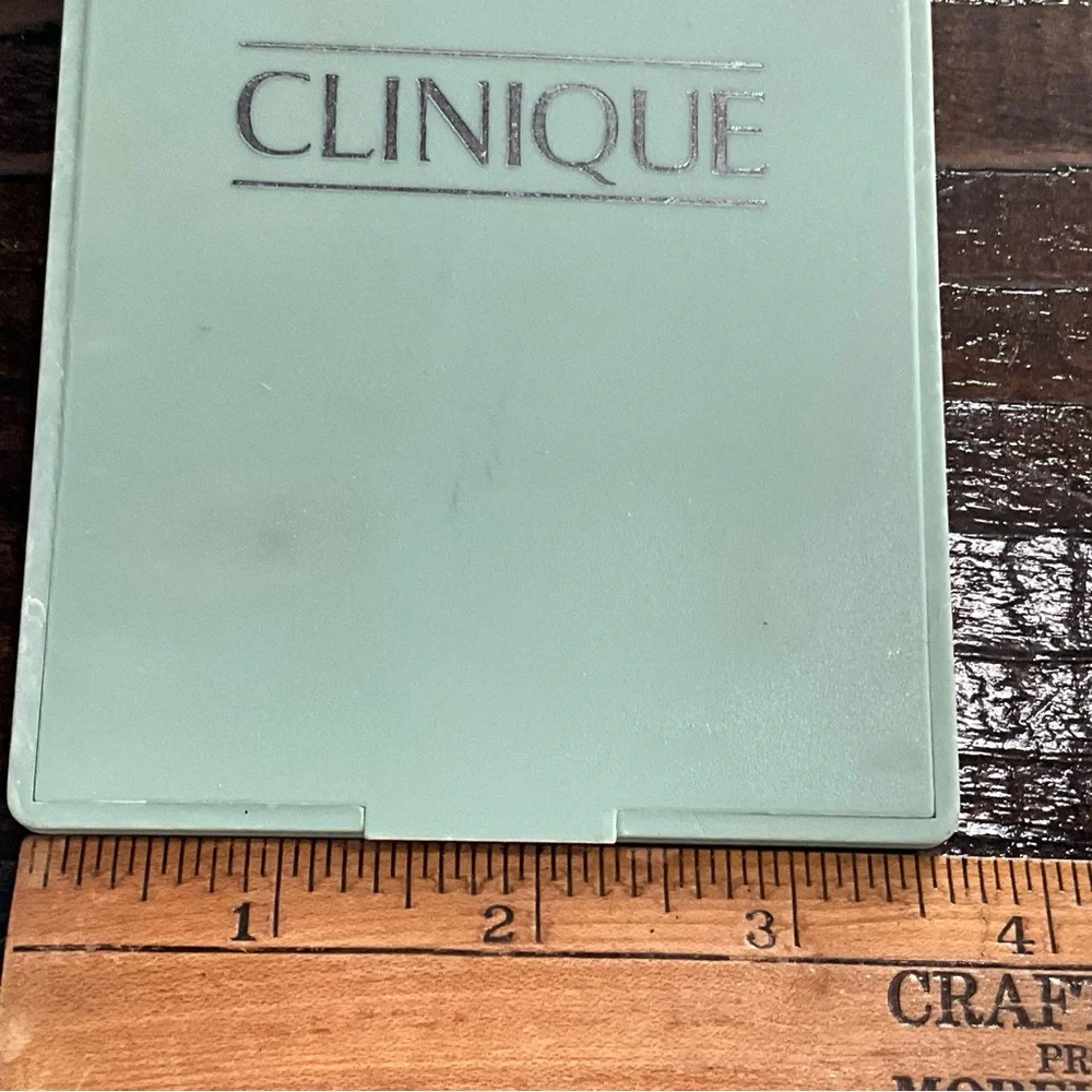 Vintage Clinique Green Compact Travel Mirror